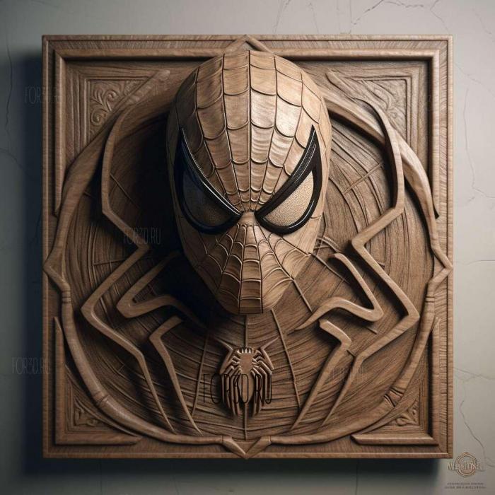 Gwen Spider Man 3 stl model for CNC